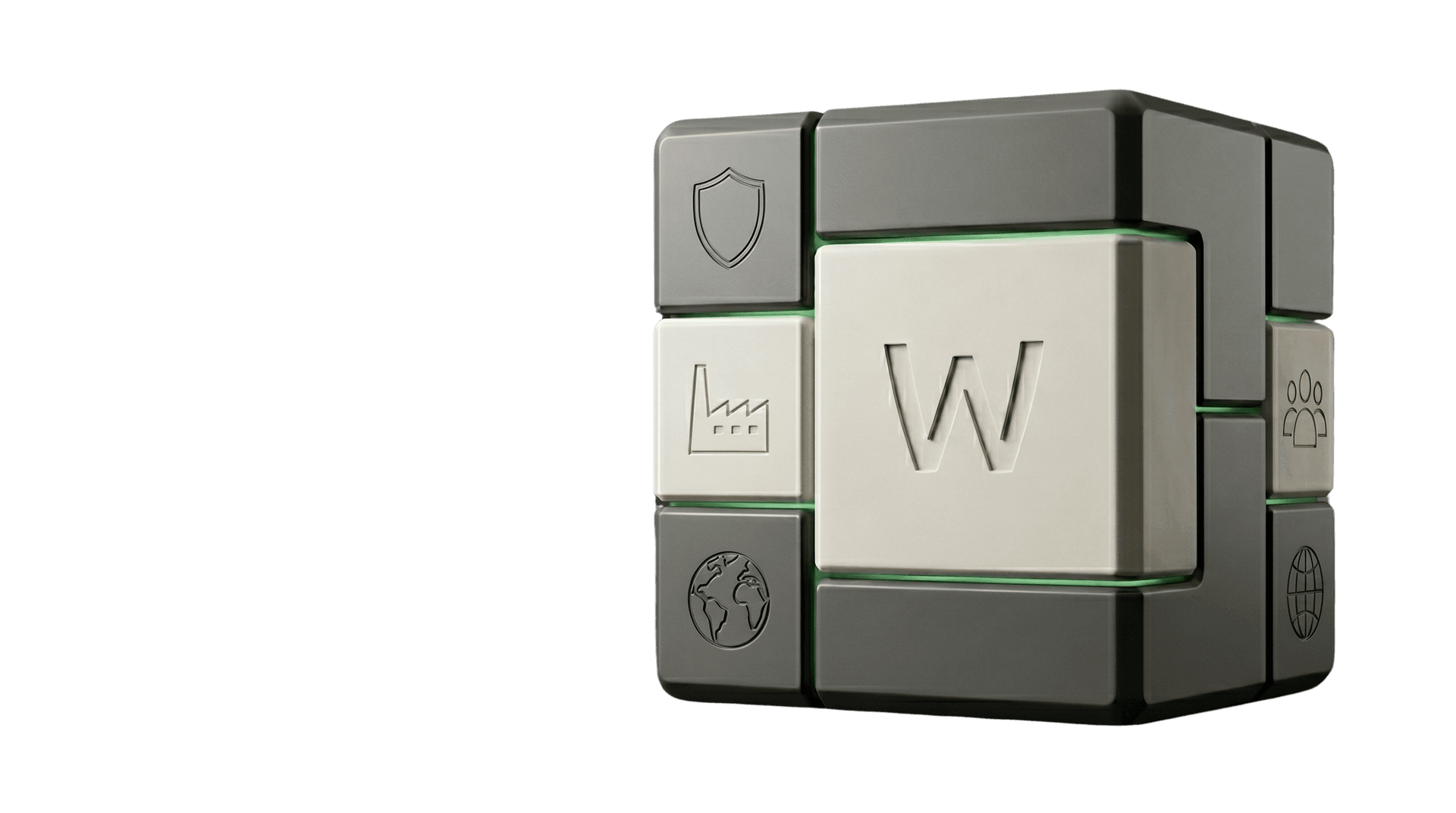 Wenatec Signature Cube als Symbol für integrierte Managementsysteme